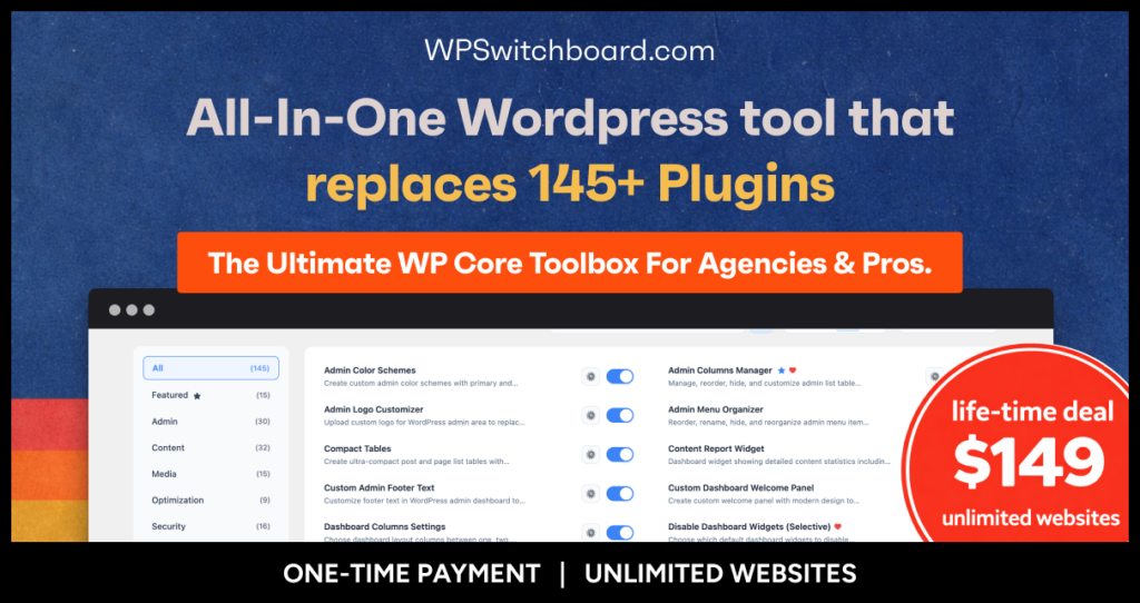 WP Switchboard Pro at low price 9.99$ - WordPress Performance ...