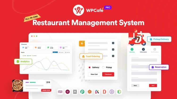 WPCafe Pro Plugin at low price 4.99$ - Restaurant Management