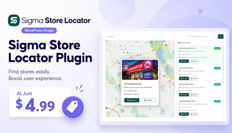 Sigma Store Locator Plugin